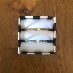 Kate spade glitter bangle set